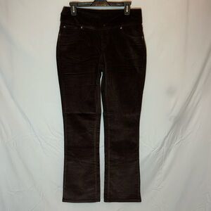 NWOT Chadwicks of Boston Pull On Straight Leg Brown Corduroy Pants size 6